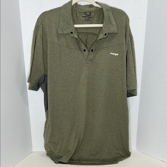 Wrangler Outdoor XXLarge Classic Fit Green Polo - Picture 1 of 8